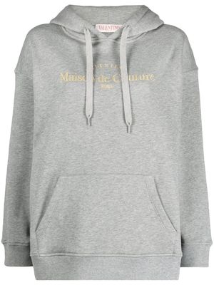 Valentino Garavani Maison de Couture embroidered hoodie - Grey