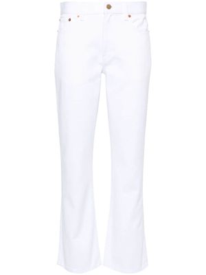Valentino Garavani mid-rise bootcut jeans - White