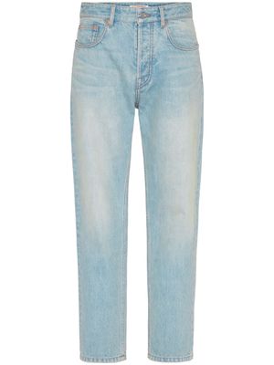 Valentino Garavani mid-rise tapered jeans - Blue
