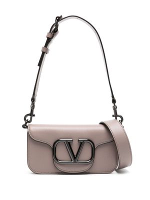 Valentino Garavani mini Locò leather shoulder bag - Neutrals
