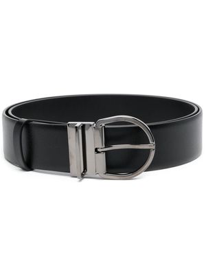 Valentino Garavani mini-VLogo leather belt - Black