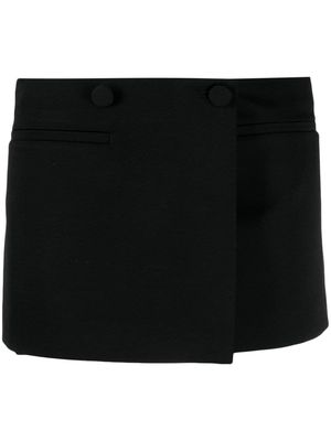 Valentino Garavani Minifalda wrap miniskirt - Black