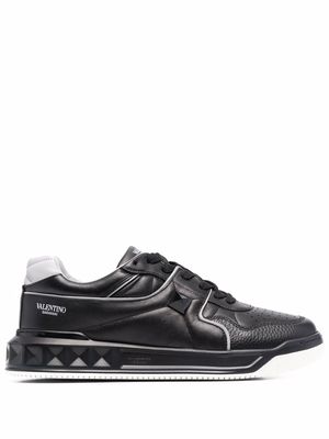 Valentino Garavani One Stud XL leather sneakers - Black
