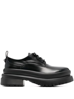 Valentino Garavani Ono leather Derby shoes - Black