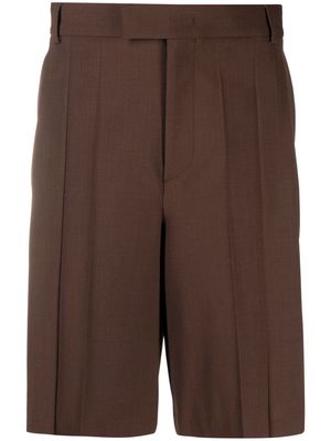 Valentino Garavani pleat-detail shorts - Brown