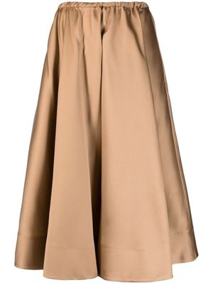 Valentino Garavani pleated mid-length skirt - Neutrals