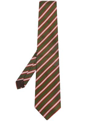 Valentino Garavani Pre-Owned 1990s striped silk tie - Green