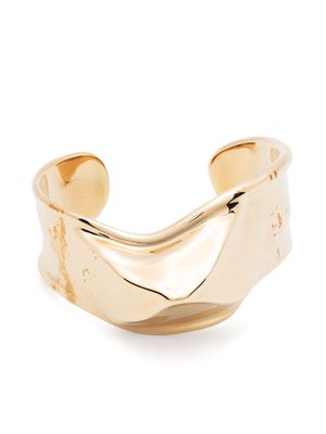 Valentino Garavani Pre-Owned Liquid Stud open-cuff bracelet - Gold