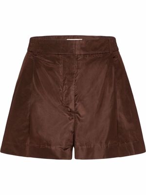 Valentino Garavani pressed-crease tailored shorts - Brown