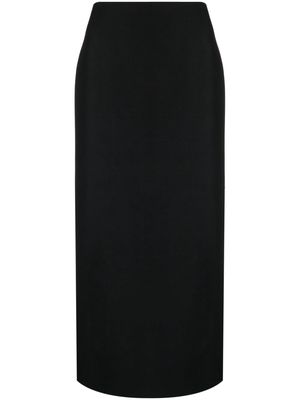 Valentino Garavani rear-slit midi skirt - Black