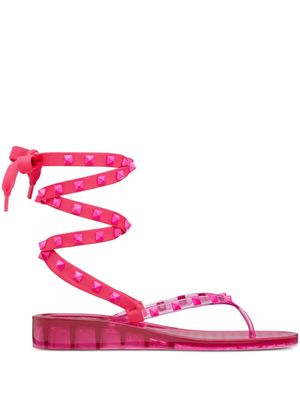 Valentino Garavani Rockstud 30mm ankle-tie sandals - Pink