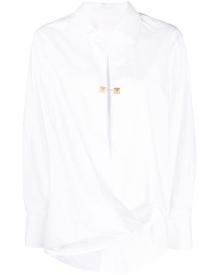 Valentino Garavani Rockstud-embellished cotton shirt - White