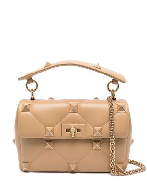 Valentino Garavani Rockstud-embellished crossboady bag - Neutrals