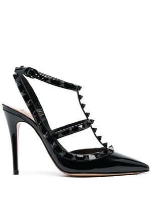 Valentino Garavani Rockstud-embellishment pointed-toe pumps - Black