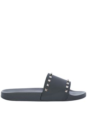 Valentino Garavani Rockstud slide sandals - Black