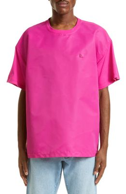 Valentino Garavani Roman Stud Oversize Cotton T-Shirt in Uwt - Pink Pp