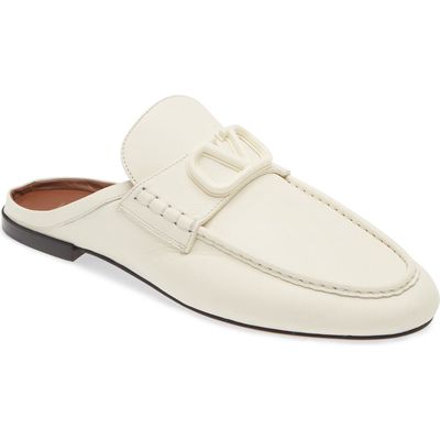 Valentino Garavani Sabot VLOGO Mule in 098 - Ivory