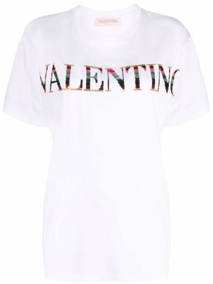 Valentino Garavani sequin-logo T-shirt - White
