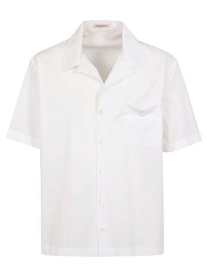 Valentino Garavani Short Sleeve V Detail Shirt