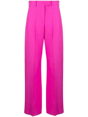 Valentino Garavani straight-leg crepe trousers - Pink