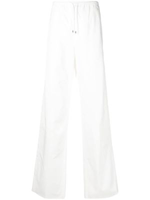 Valentino Garavani straight-leg drawstring trousers - White