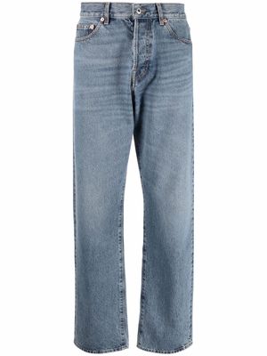 Valentino Garavani straight-leg light-wash jeans - Blue