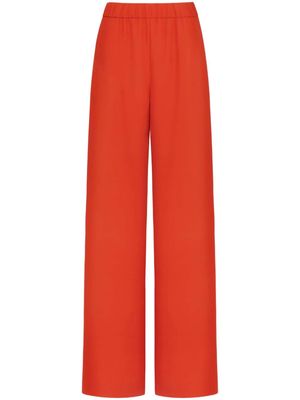 Valentino Garavani straight-leg silk trousers - Orange