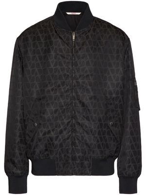 Valentino Garavani Toile Iconographe bomber jacket - Black