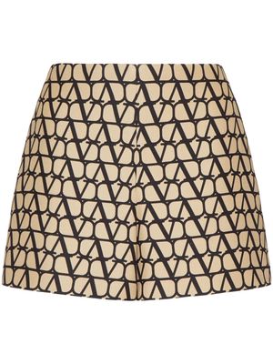 Valentino Garavani Toile Iconographe Crepe Couture shorts - Neutrals