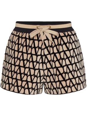 Valentino Garavani Toile Iconographe drawstring shorts - Neutrals
