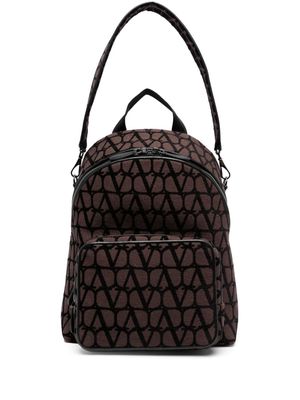 Valentino Garavani Toile Iconographe-jacquard backpack - Brown