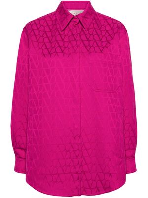 Valentino Garavani Toile Iconographe-jacquard shirt jacket - Pink