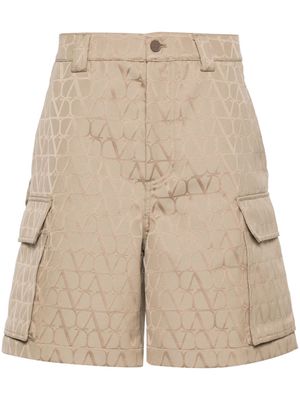 Valentino Garavani Toile Iconographe-pattern cargo shorts - Neutrals