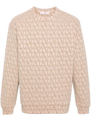 Valentino Garavani Toile Iconographe-print cotton sweatshirt - Neutrals