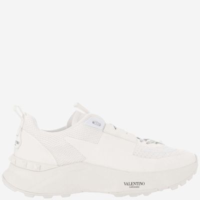 Valentino Garavani True Act Low Top Sneaker In Mesh And Rubberized Fabric