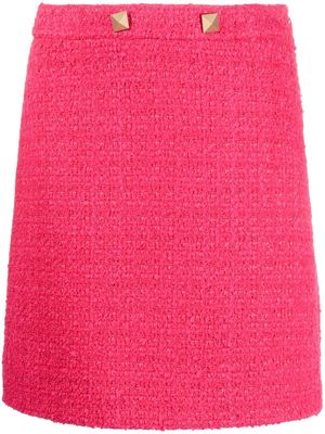 Valentino Garavani tweed mini skirt - Pink