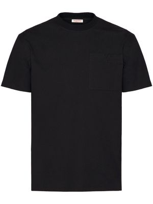 Valentino Garavani V-detail cotton T-shirt - Black