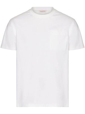 Valentino Garavani V-detail cotton T-shirt - White