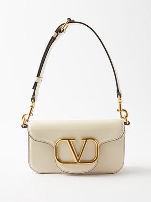 Valentino Garavani - V-logo Mini Leather Cross-body Bag - Mens - Mid Cream