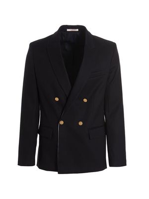 Valentino Garavani Valentino Double-breasted Cotton Blazer