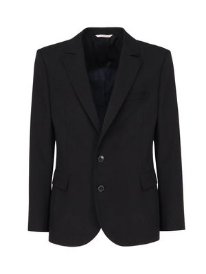 Valentino Garavani Valentino Single-breasted Curved Hem Blazer