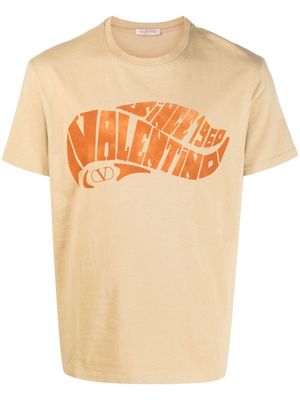 Valentino Garavani Valentino Surf printed cotton T-shirt - Neutrals