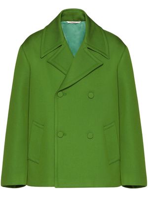 Valentino Garavani virgin wool peacoat - Green