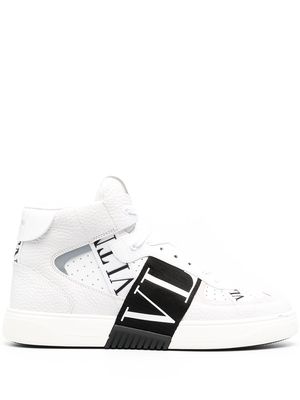 Valentino Garavani VL7N mid-top leather sneakers - White