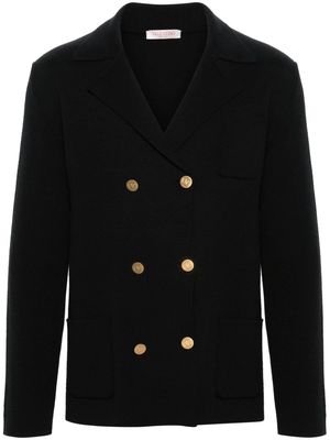 Valentino Garavani VLogo-button wool cardigan - Black