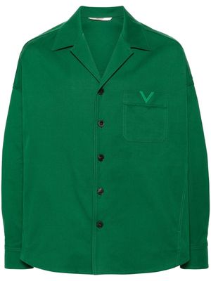 Valentino Garavani VLogo canvas shirt jacket - Green