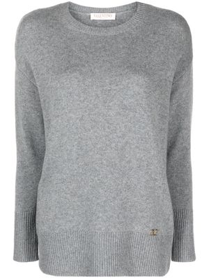 Valentino Garavani VLogo cashmere jumper - Grey