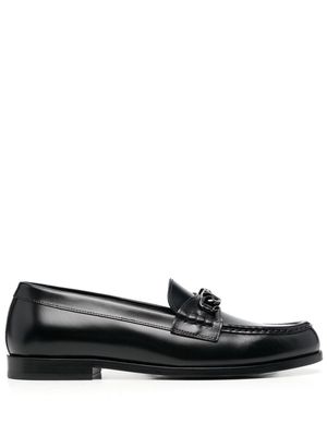 Valentino Garavani VLogo Chain leather loafers - Black