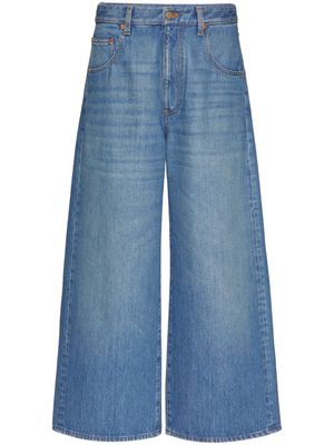 Valentino Garavani VLogo Chain wide-leg jeans - Blue