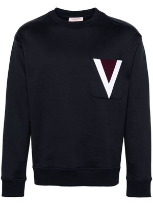 Valentino Garavani VLogo cotton blend sweatshirt - Blue